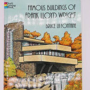 Famous Buildings of Frank Lloyd Wright - Architecture Coloring Book - Paperback